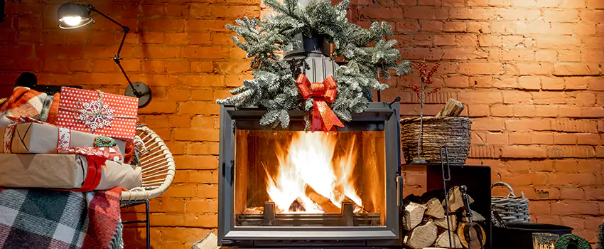 Travis Industries Linear Gas Fireplace Installation in Mount Clemens, Michigan